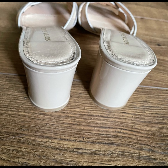 Beige short heel mule Sofia Baldi - Picture 6 of 10